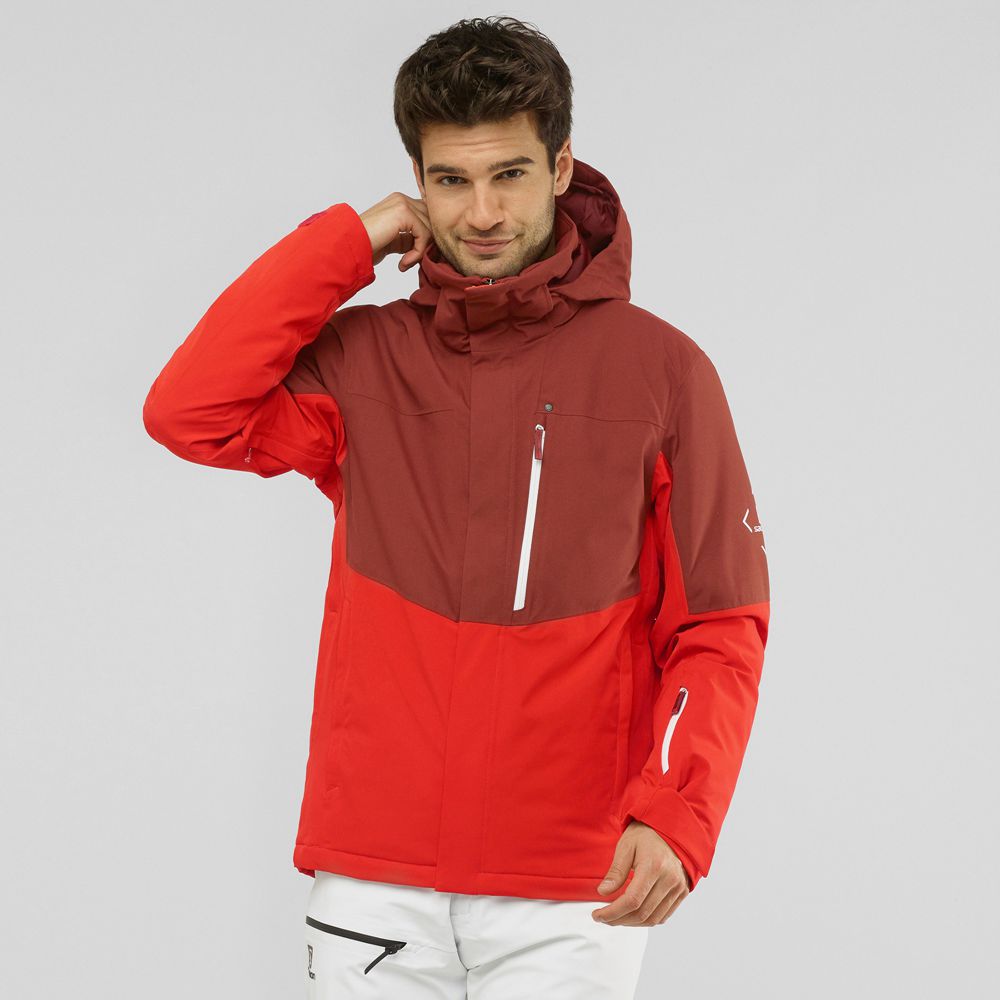 Salomon SPEED Chaqueta Esqui Hombre - Coral - Colombia (09387-CIQG)